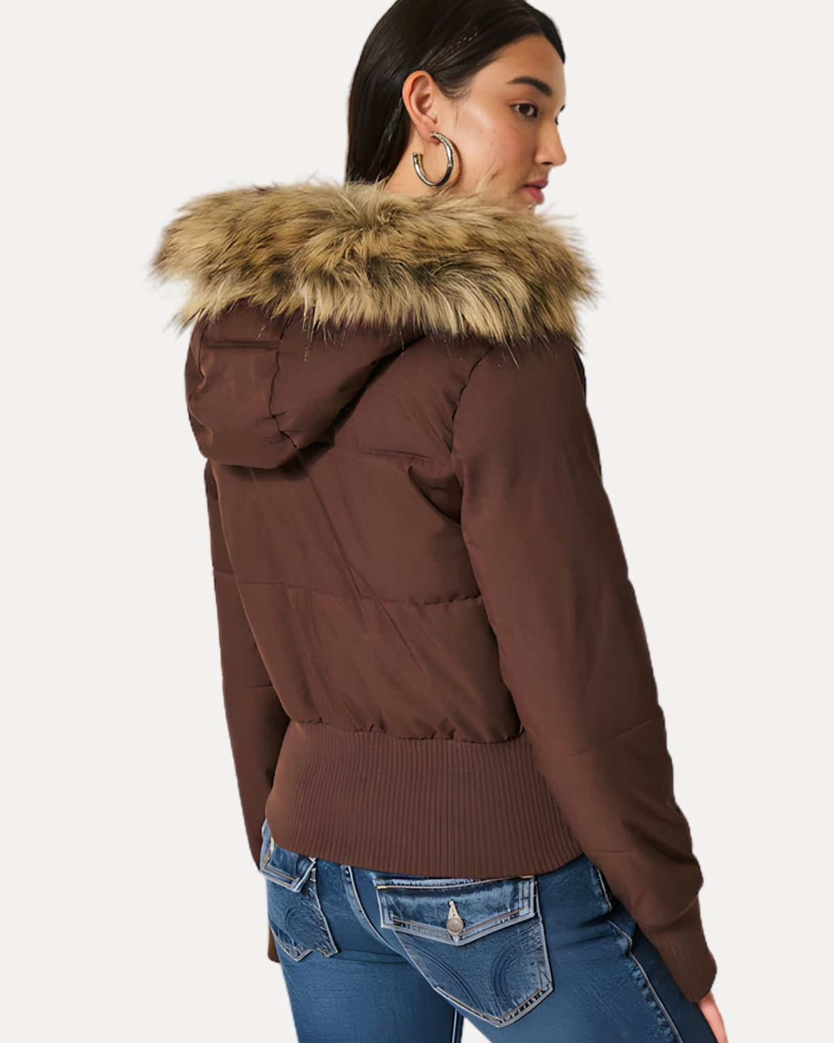 Fur Hood Puffer Jacket