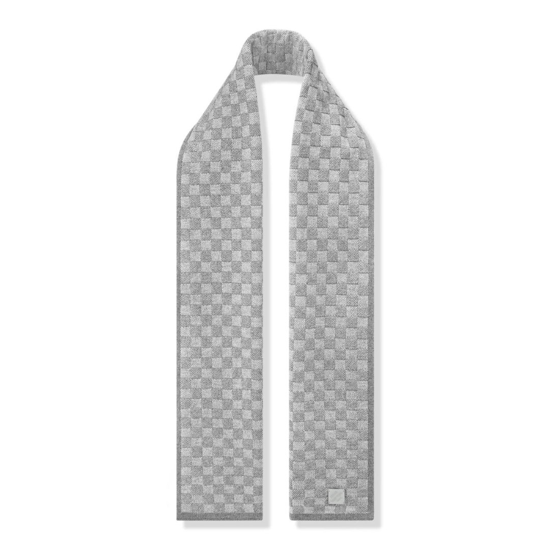 Monogram Grey Scarf & Beanie