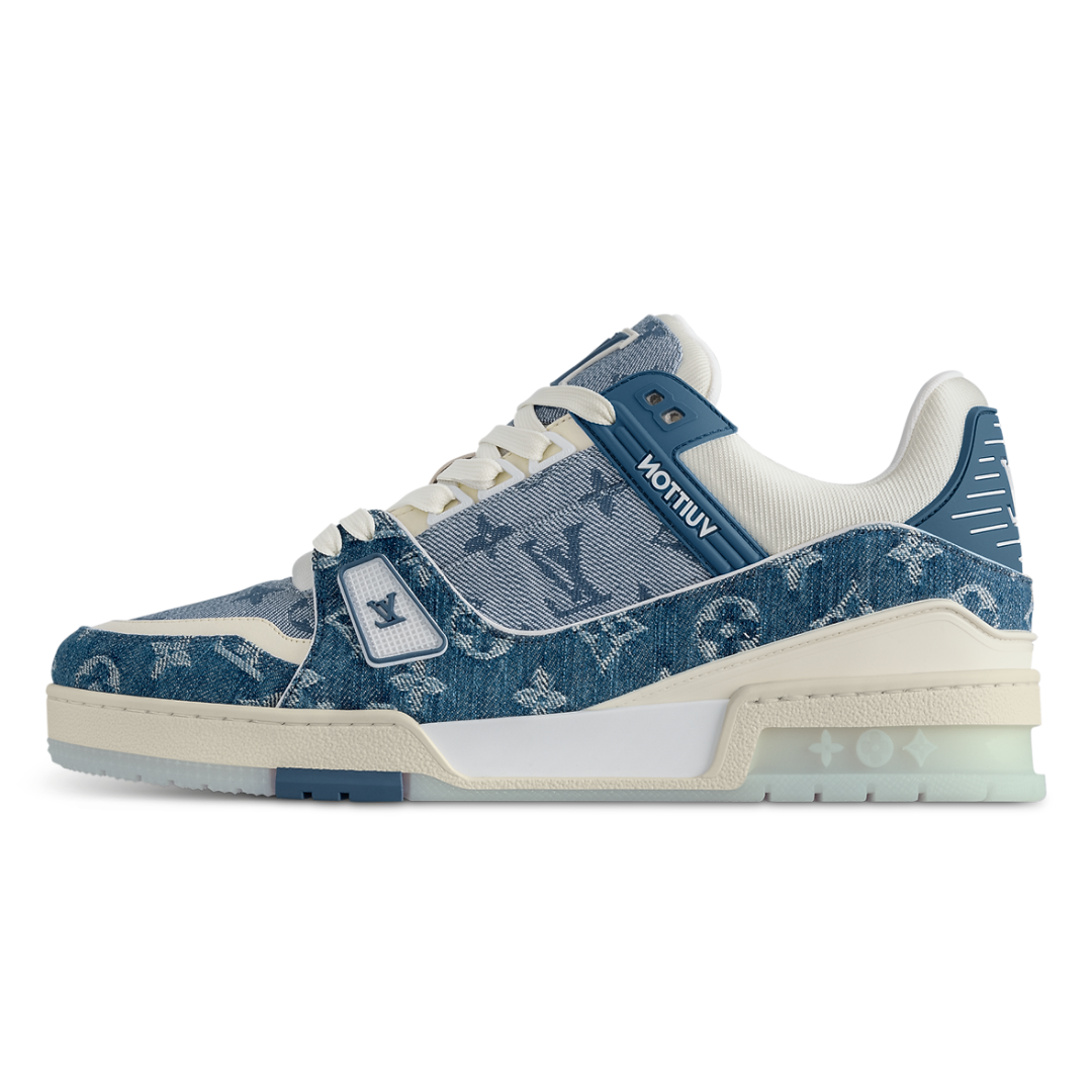 Monogram Denim Blue Trainer