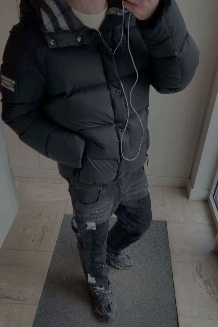 Check Puffer Jacket