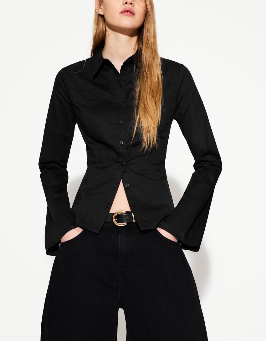 BLOUSE WITH WIDE SLEEVES
