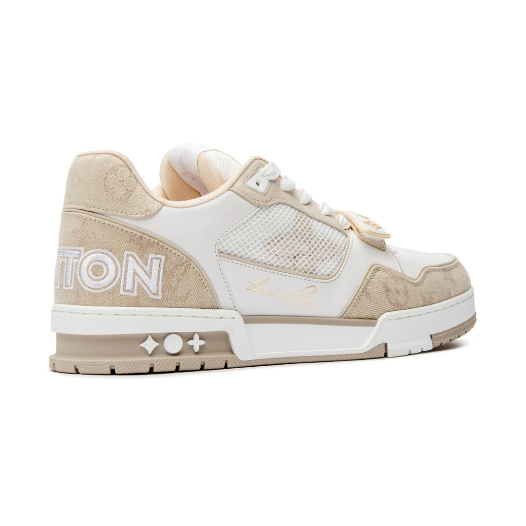 Monogram Beige Denim Trainer