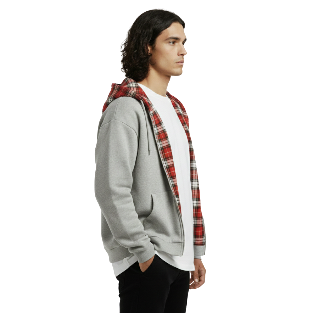 CHECKERED | REVERSIBLE ZIP-UP