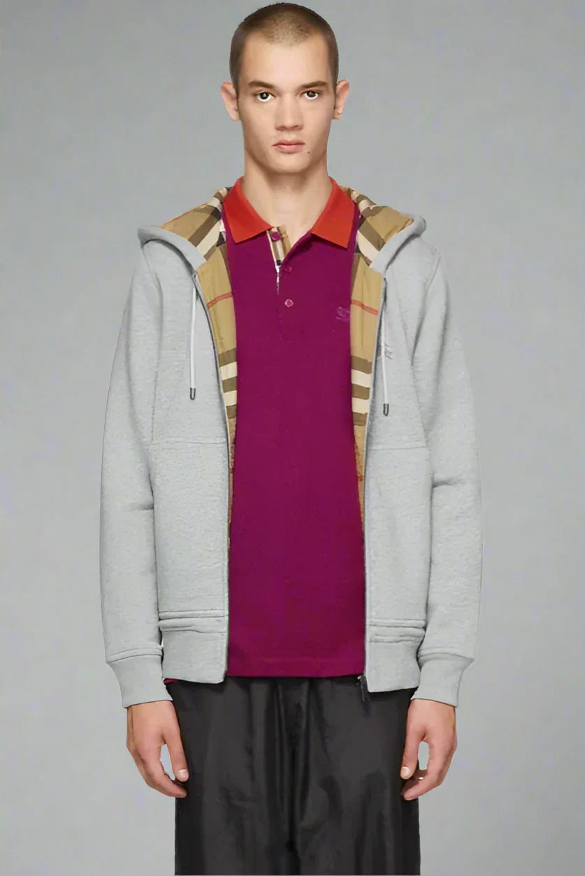 Check Foster Zip Hoodie