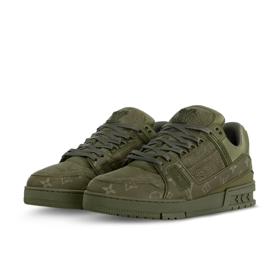 Monogram Green Camo Trainer
