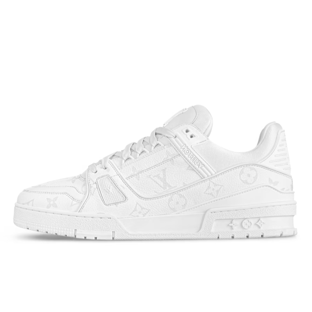 Monogram Triple White Trainer