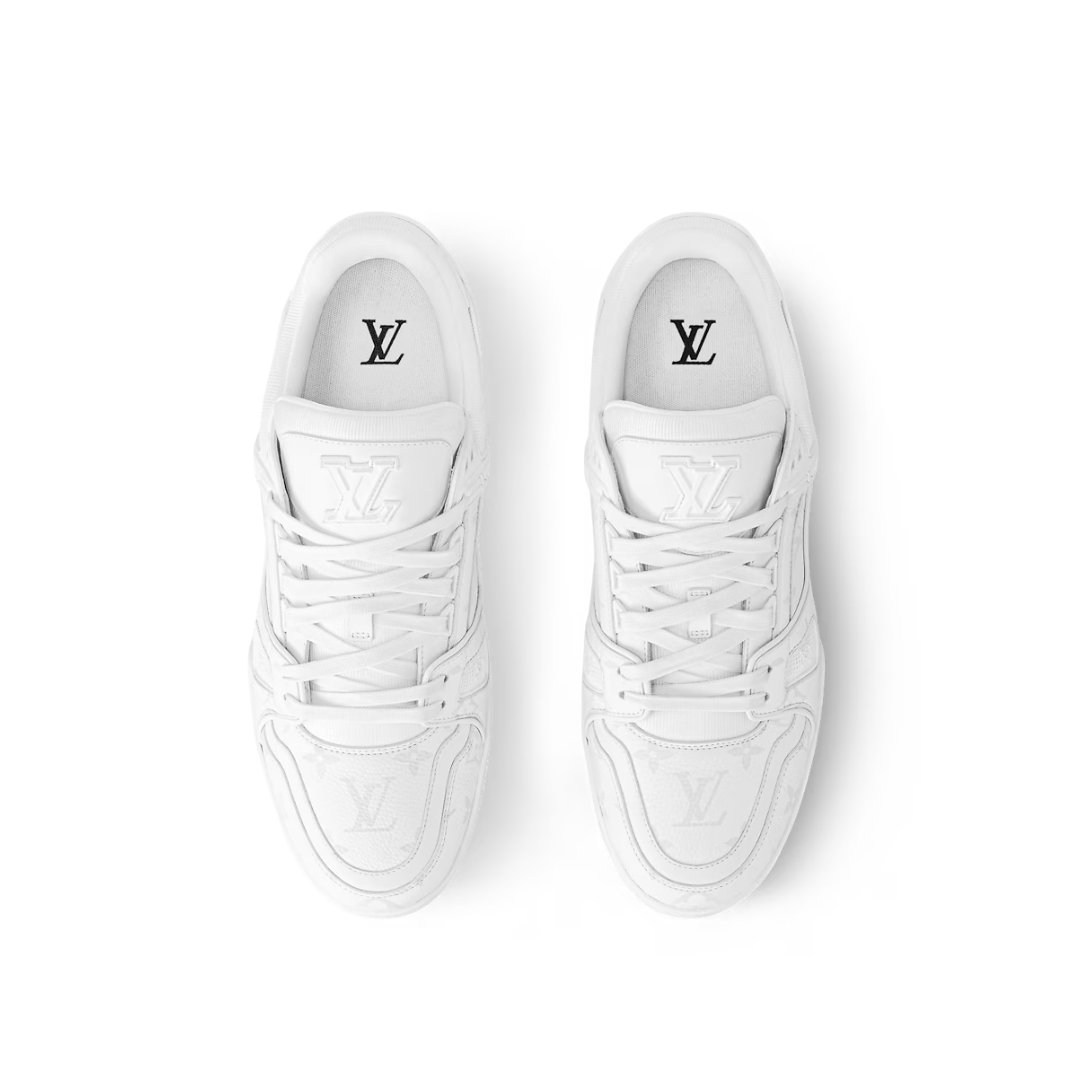 Monogram Triple White Trainer