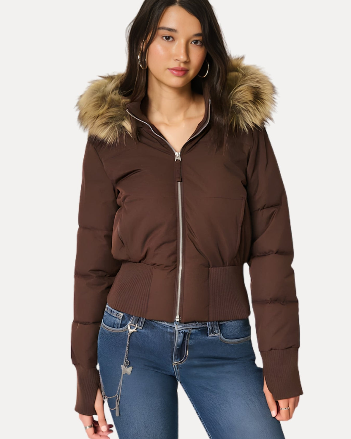 Fur Hood Puffer Jacket