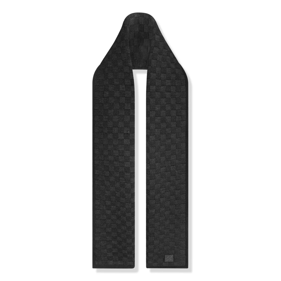 Monogram Black Scarf & Beanie
