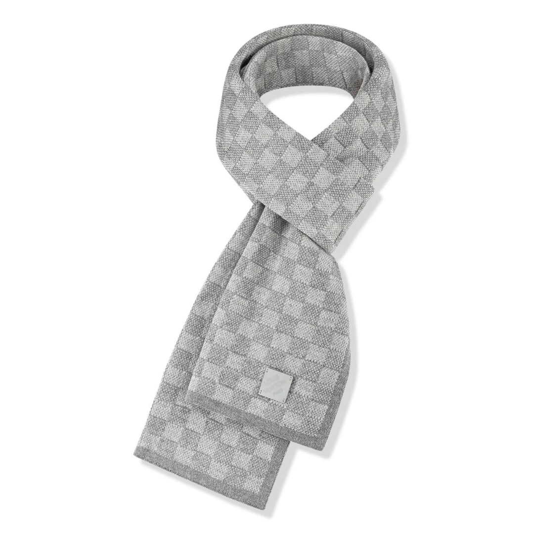 Monogram Grey Scarf & Beanie