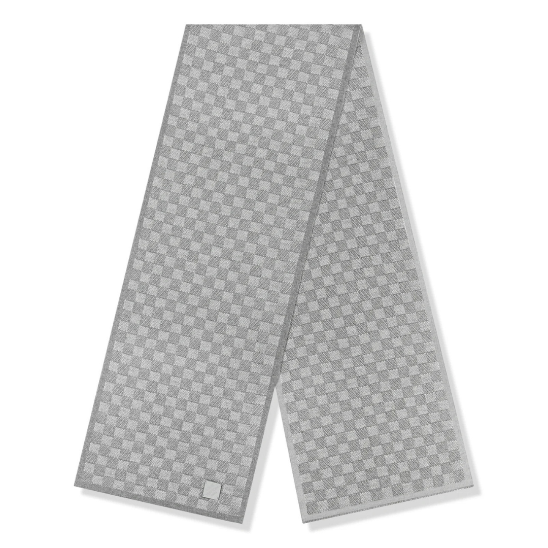 Monogram Grey Scarf & Beanie