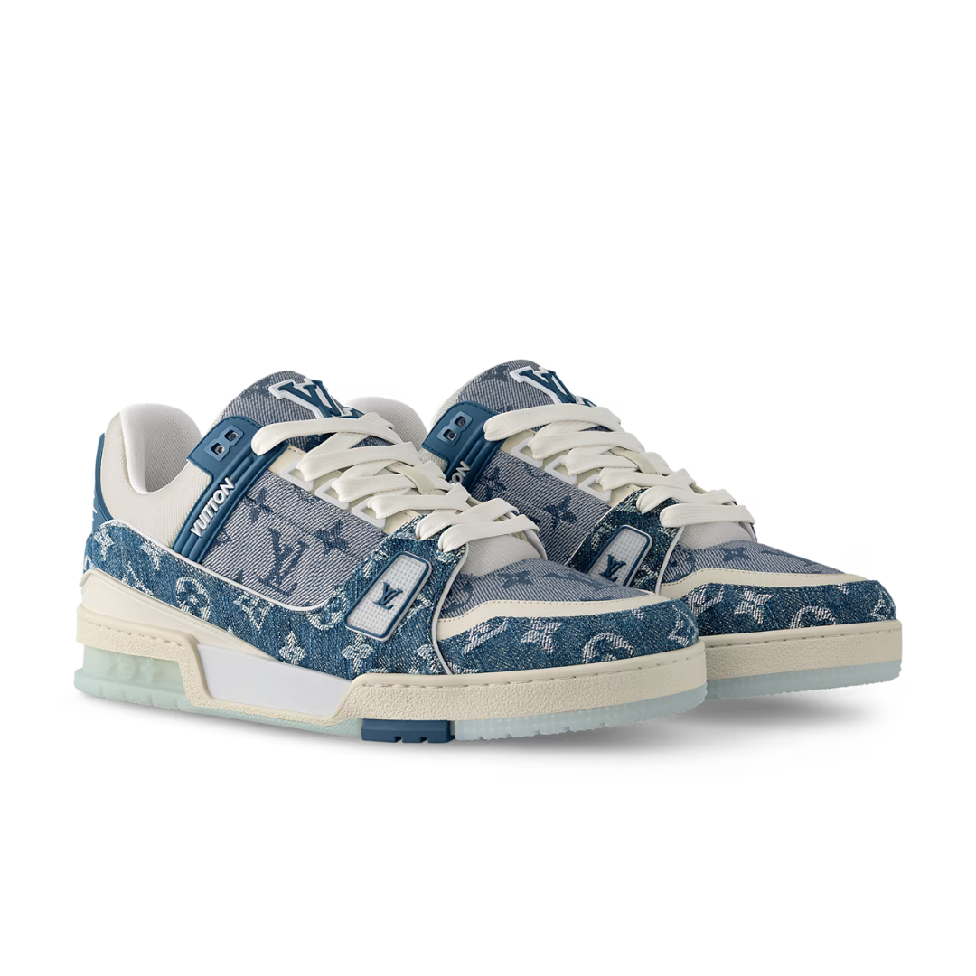 Monogram Denim Blue Trainer