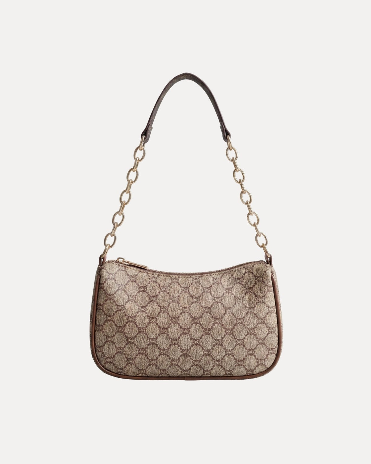 Chain Handle Baguette Bag