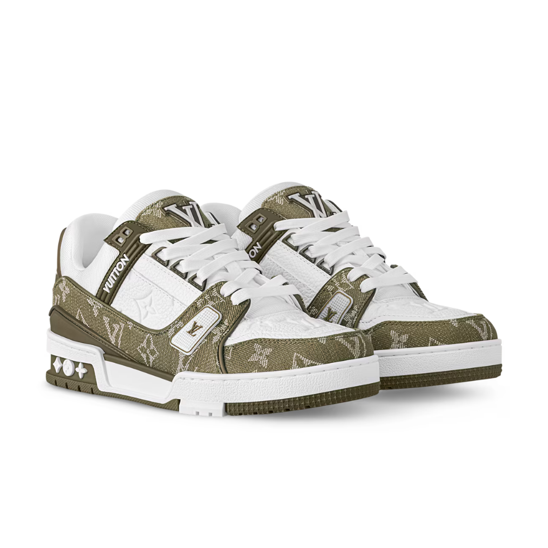 Monogram Olive Green Trainer