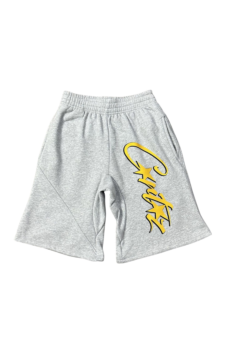 Island Yellow Script Shorts