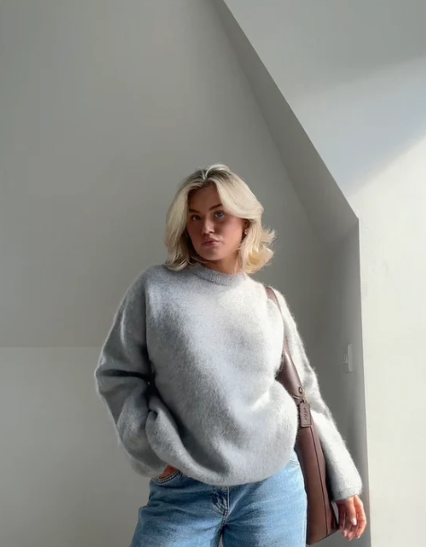 Oversized Sweater Mohair Blend